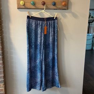 Gigi Parker- size ladies L- light breezy blue pants